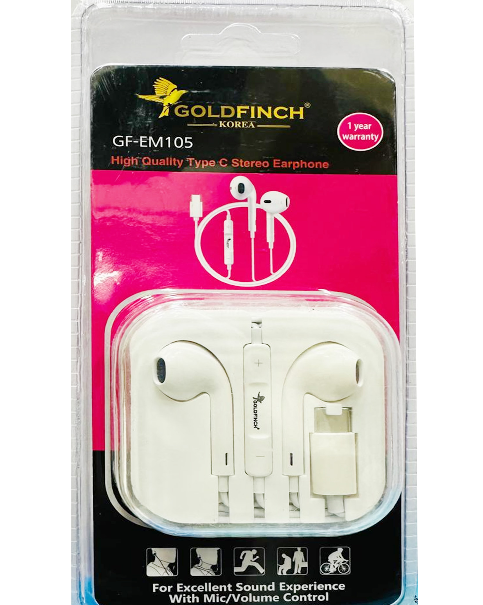 GOLD FINCH EARPHONE (GF-EM 105)